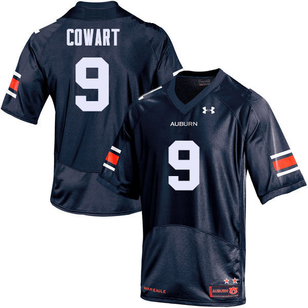 Auburn Tigers Men's Byron Cowart #9 Navy Under Armour Stitched College NCAA Authentic Football Jersey XON4374BT